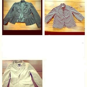 3 medium* jackets! H&M, Coldwater Creek...